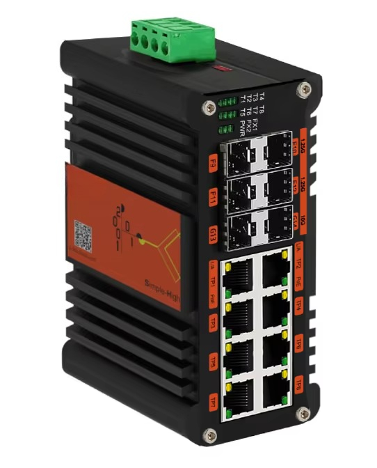 Ethernet Switch 8 Port - Industrial L2+ 8-Port Gigabit 802.3at PoE
