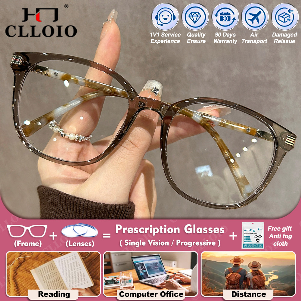 Office High Tech - CLLOIO Round Large Frame Myopia Reading