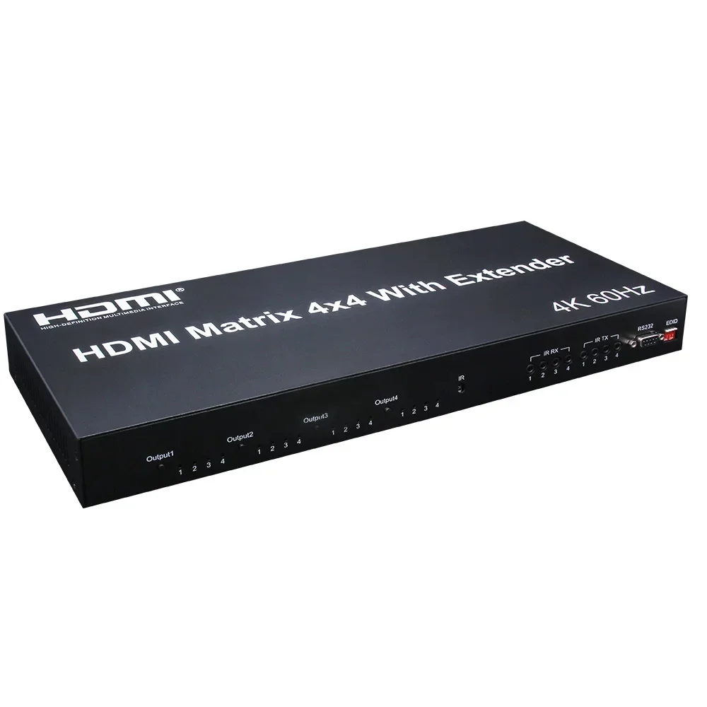 Ethernet Switch 8 Port - 4K 60Hz 4X4 Matrix HDMI2.0 4x4
