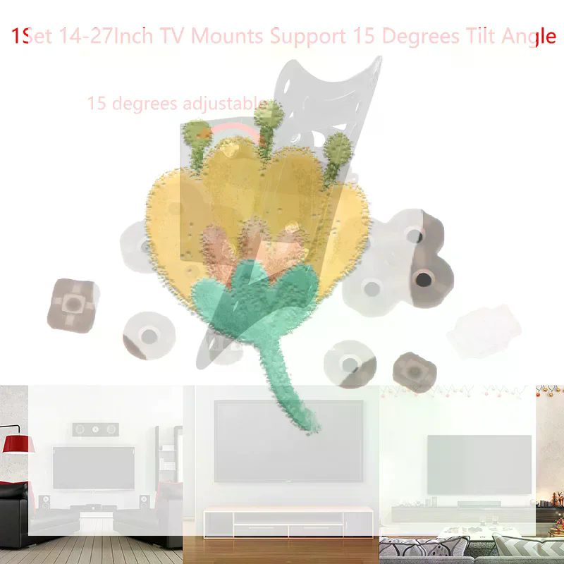 Flat Panel Mount Tilt - 1Set 14-27Inch TV Mounts LCD LED