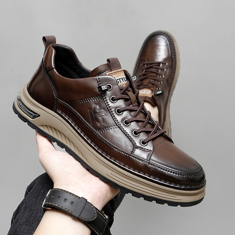 Office High Tech - Luxury Genuine Leather Mens Casual Business