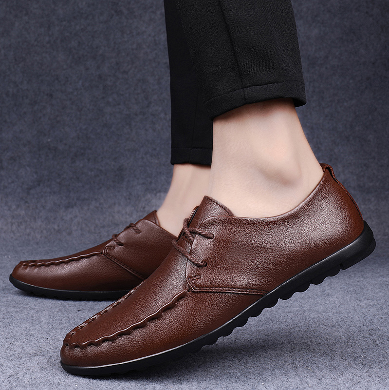 Office High Tech - Genuine leather men's shoes Minimalist and