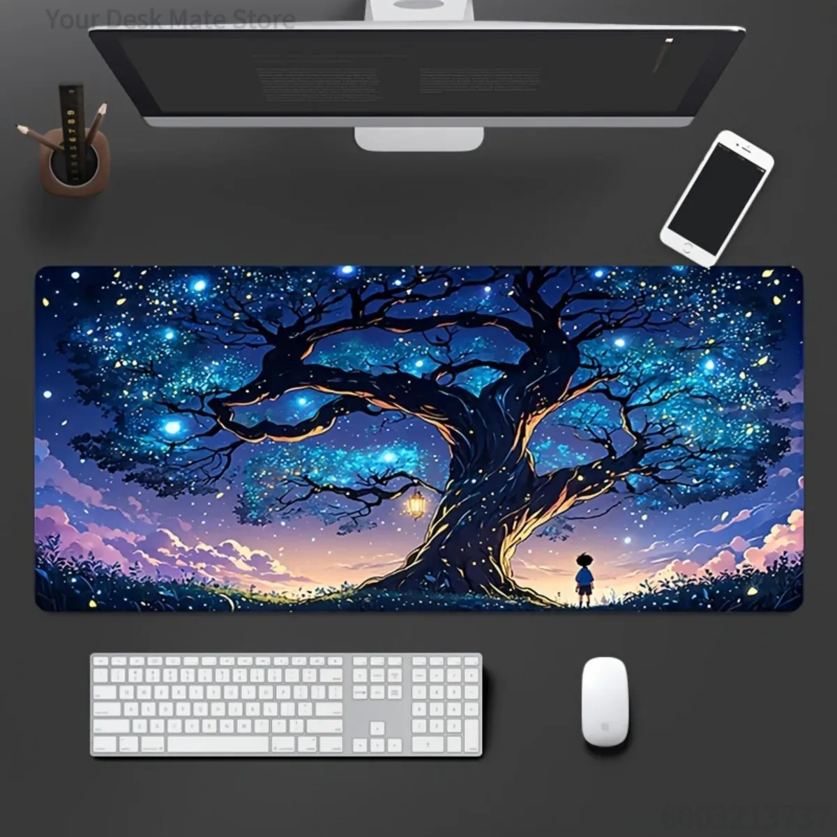 Office Tech Desk - Gaming Desk Mat Rubber Non-slip High-quality