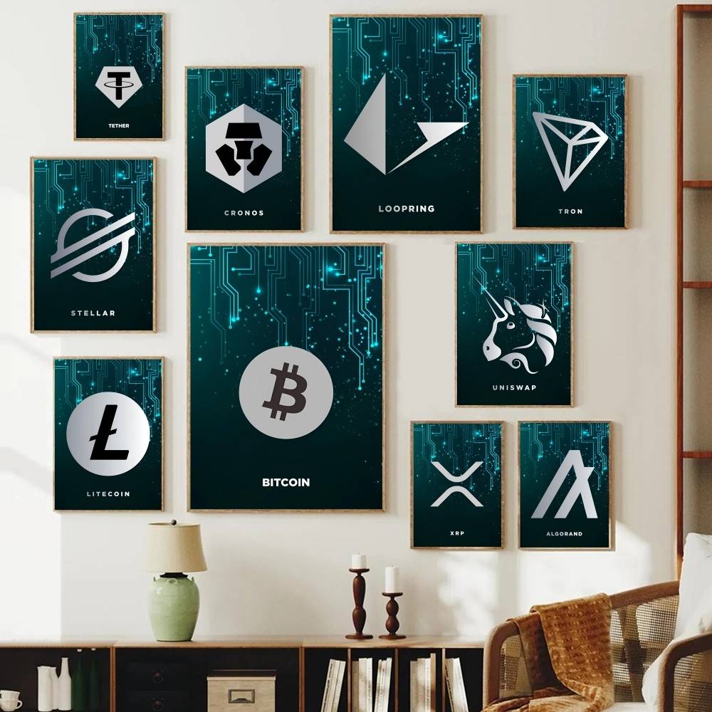 Tech Circuit Crypto Symbol Pos - đánh giá và giá Tech Office Wallpaper