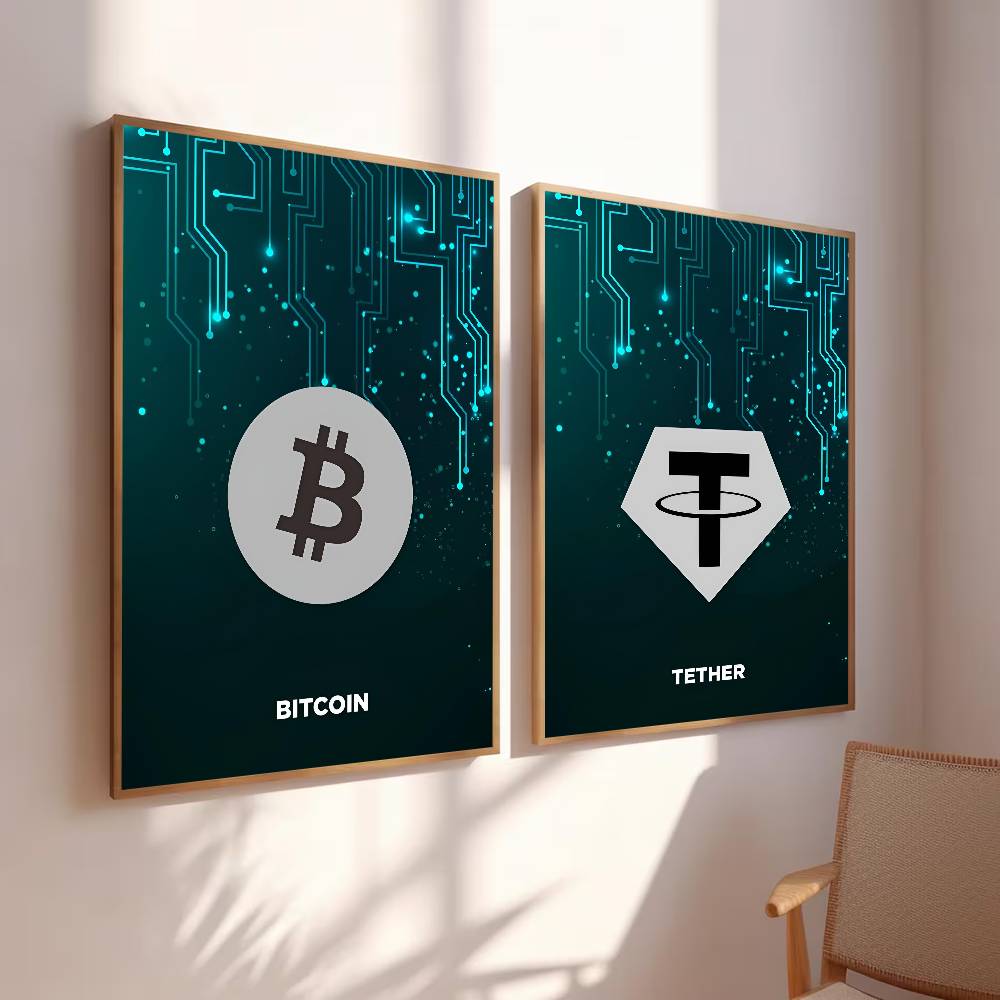 Tech Circuit Crypto Symbol Pos - đánh giá và giá Tech Office Wallpaper