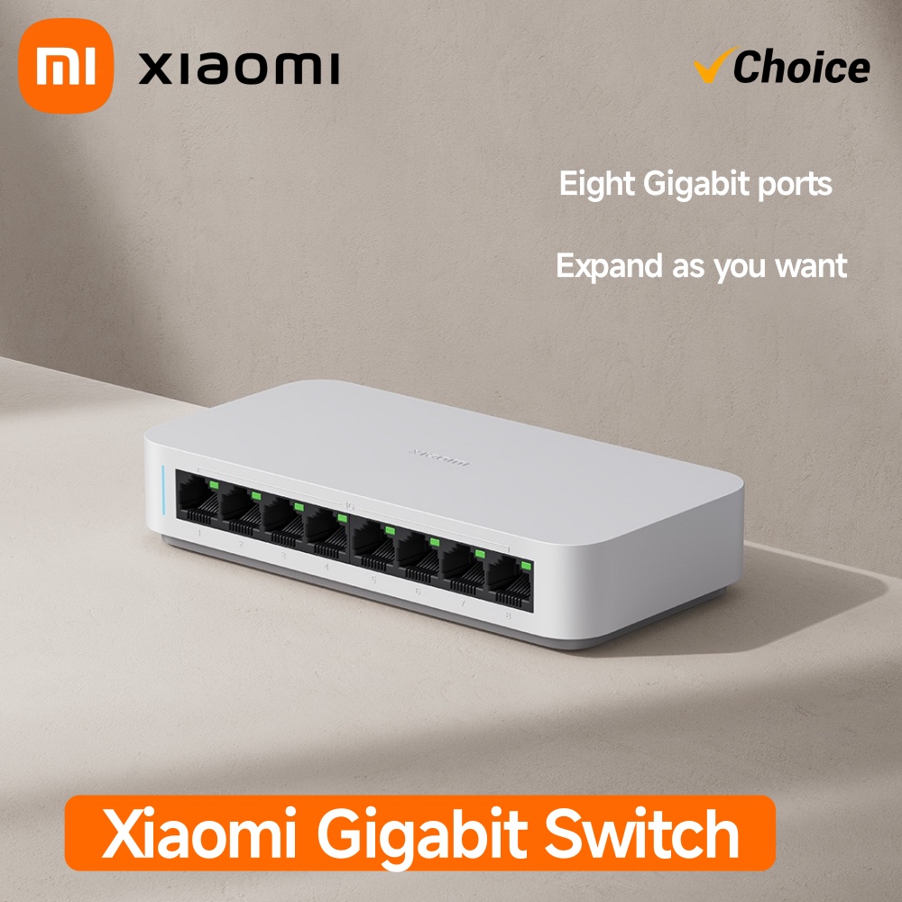 Origina Xiaomi Gigabit Etherne - đánh giá và giá Ethernet Switch 8 Port