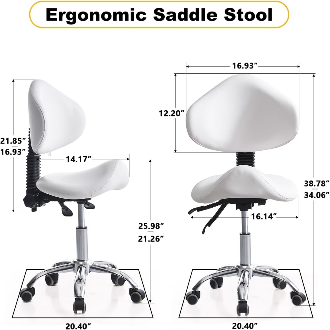 Saddle Stool Chair Rolling Wit - đánh giá và giá Office Tech Chair
