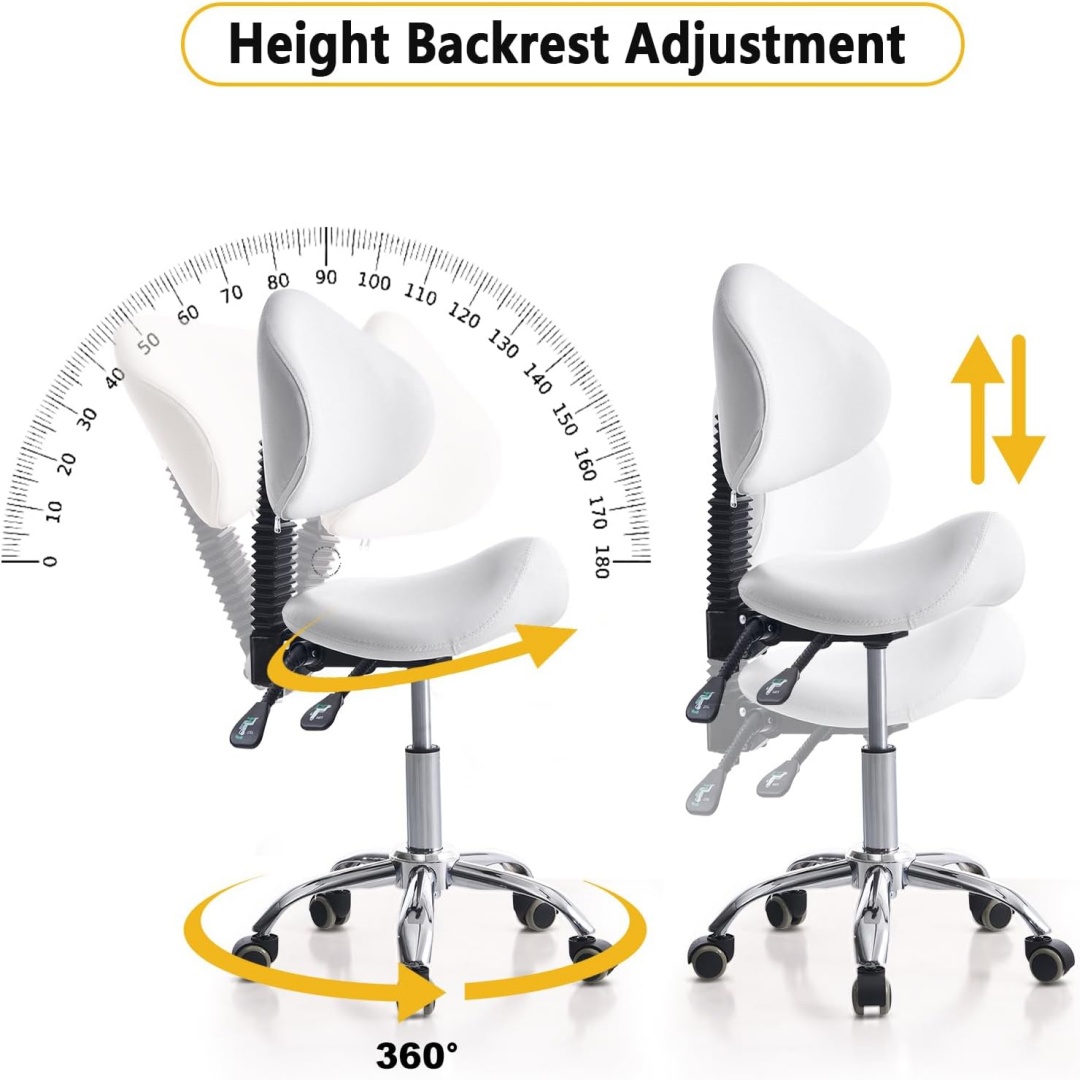 Saddle Stool Chair Rolling Wit - đánh giá và giá Office Tech Chair
