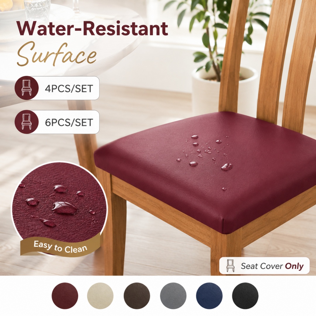 4/6pcs Stretch Faux Leather Di - đánh giá và giá Office Tech Chair