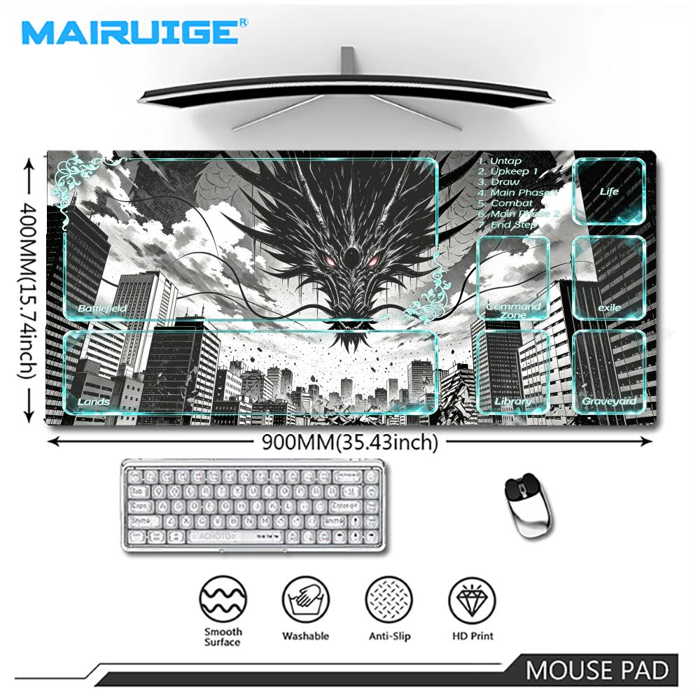 City dark beast playmat cyan t - đánh giá và giá Office Tech Desk