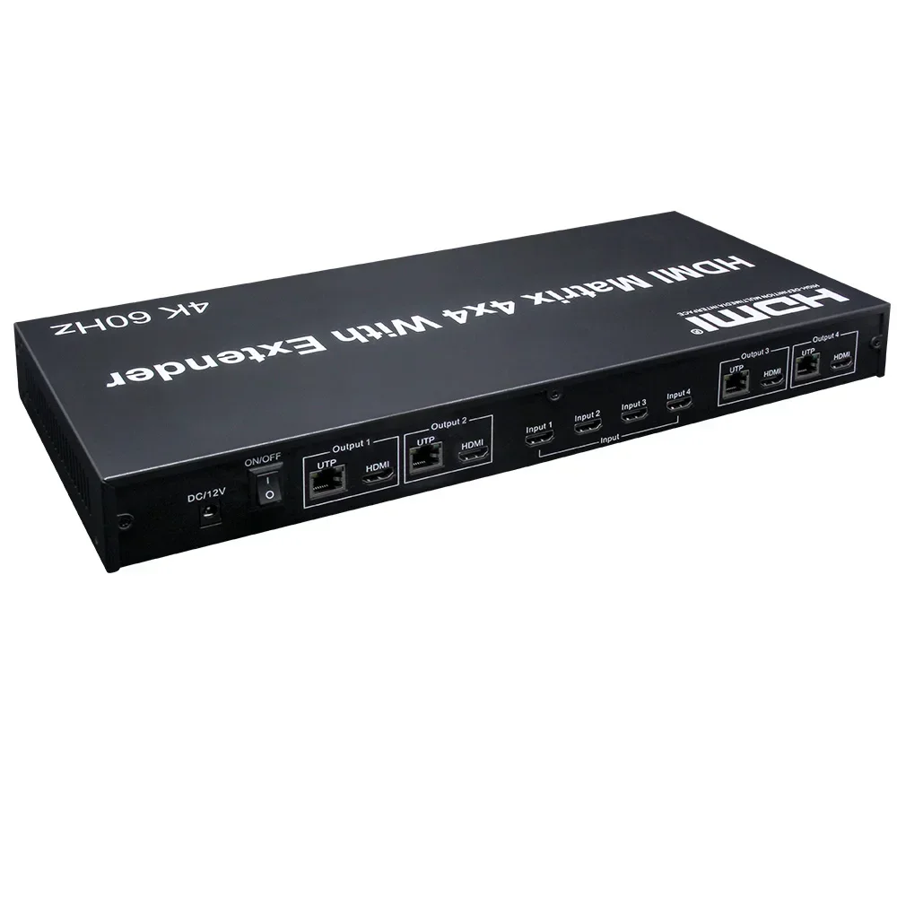 4K 60Hz 4X4 Matrix HDMI2.0 4x4 - đánh giá và giá Ethernet Switch 8 Port
