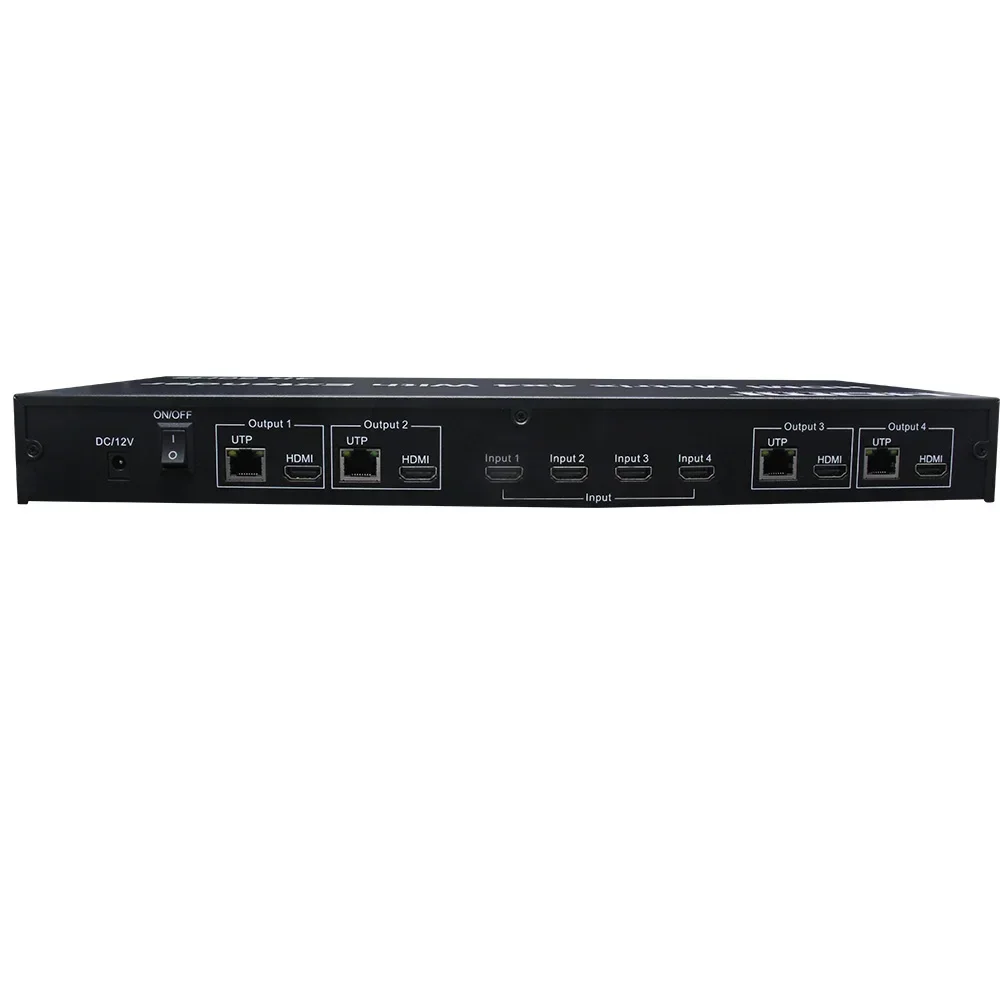 4K 60Hz 4X4 Matrix HDMI2.0 4x4 - đánh giá và giá Ethernet Switch 8 Port