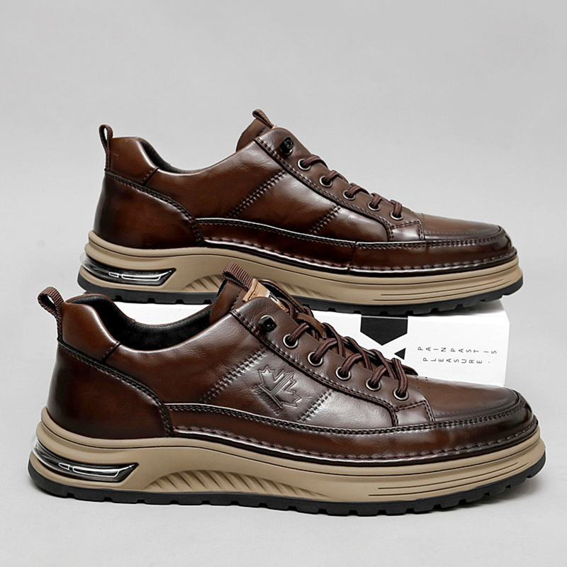 Luxury Genuine Leather Mens Ca - đánh giá và giá Office High Tech