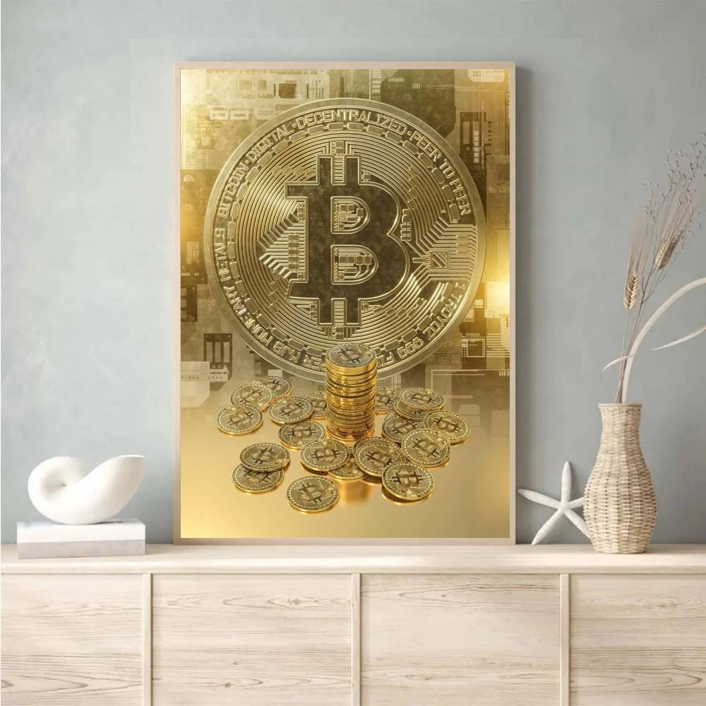 Cyber Tech Circuit Golden Coin - đánh giá và giá Tech Office Wallpaper