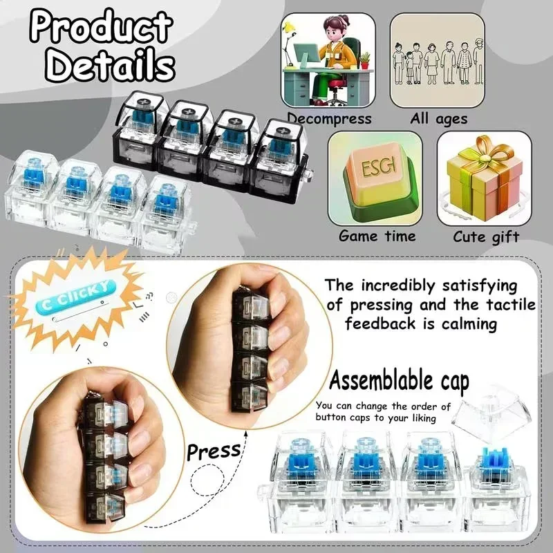 1pcs LED Keyboard Keycap Stres - đánh giá và giá Tech For Office