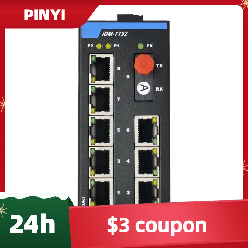IDM-7192-FC1 DIN Rail 9-Port I - đánh giá và giá Ethernet Switch 8 Port