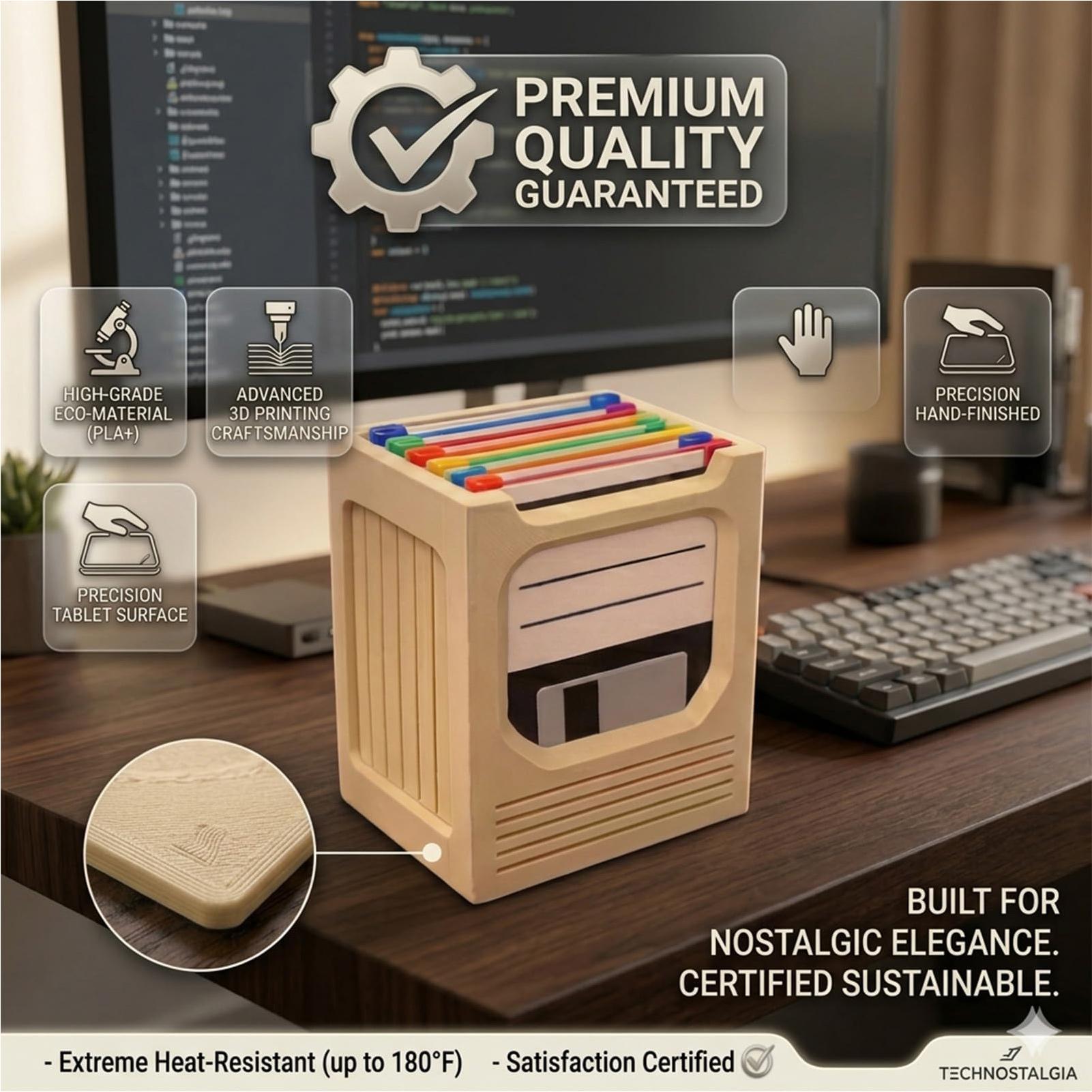 Retro Tech Coaster Holder Set  - đánh giá và giá Tech For Office
