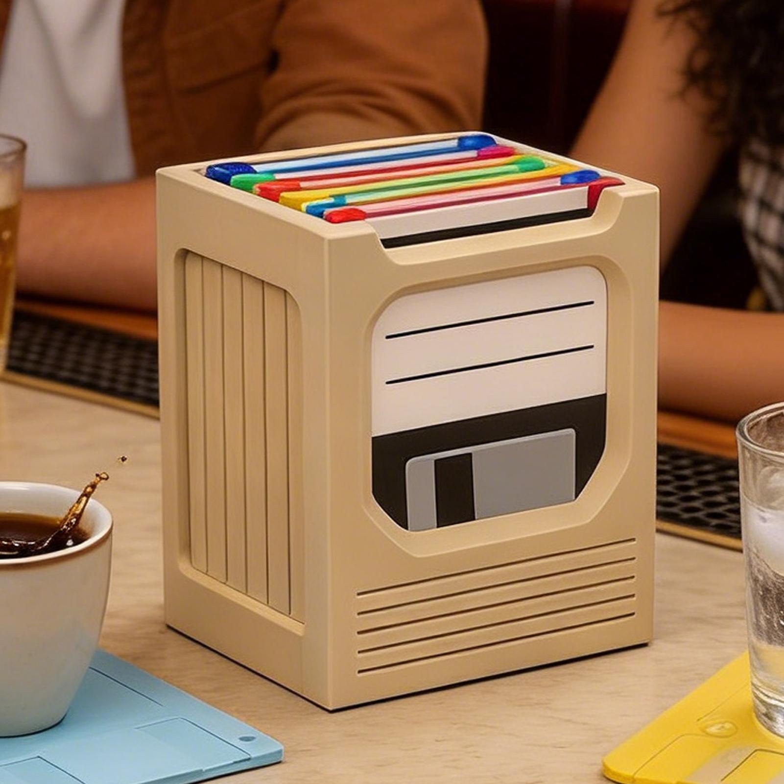 Retro Tech Coaster Holder Set  - đánh giá và giá Tech For Office