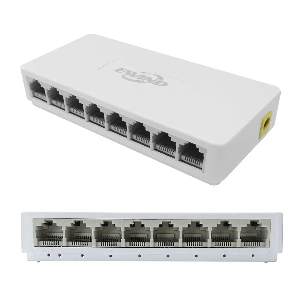 New 10/100/1000Mbps Ethernet S - đánh giá và giá Ethernet Switch 8 Port