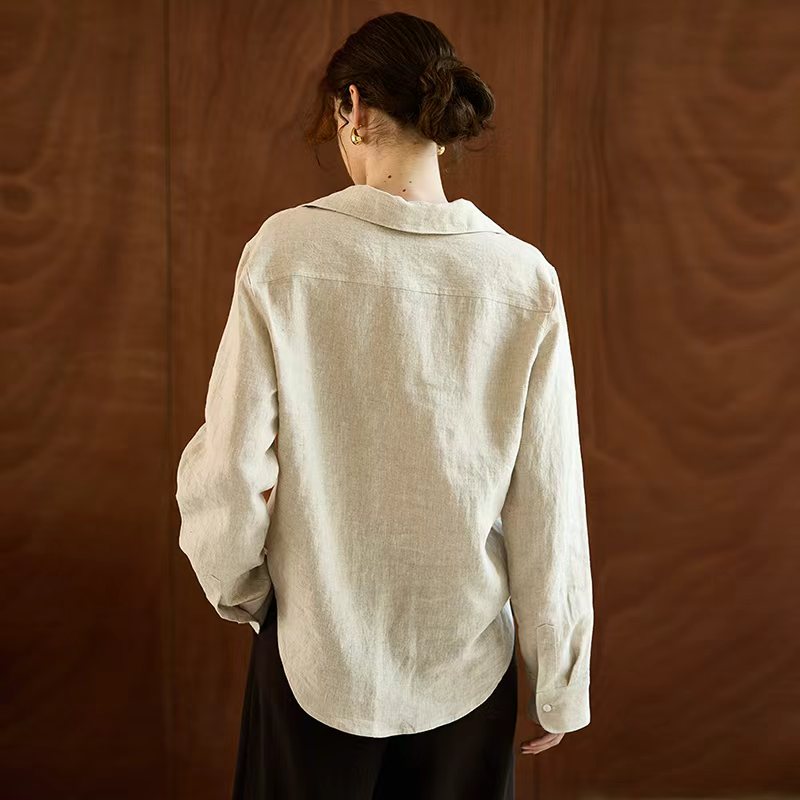 100% Linen Long-Sleeve Women's - đánh giá và giá Office High Tech