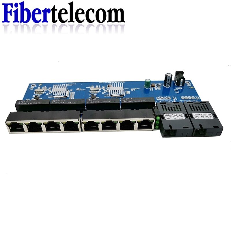 Reverse PoE Switch 8 RJ45 2 SC - đánh giá và giá Ethernet Switch 8 Port