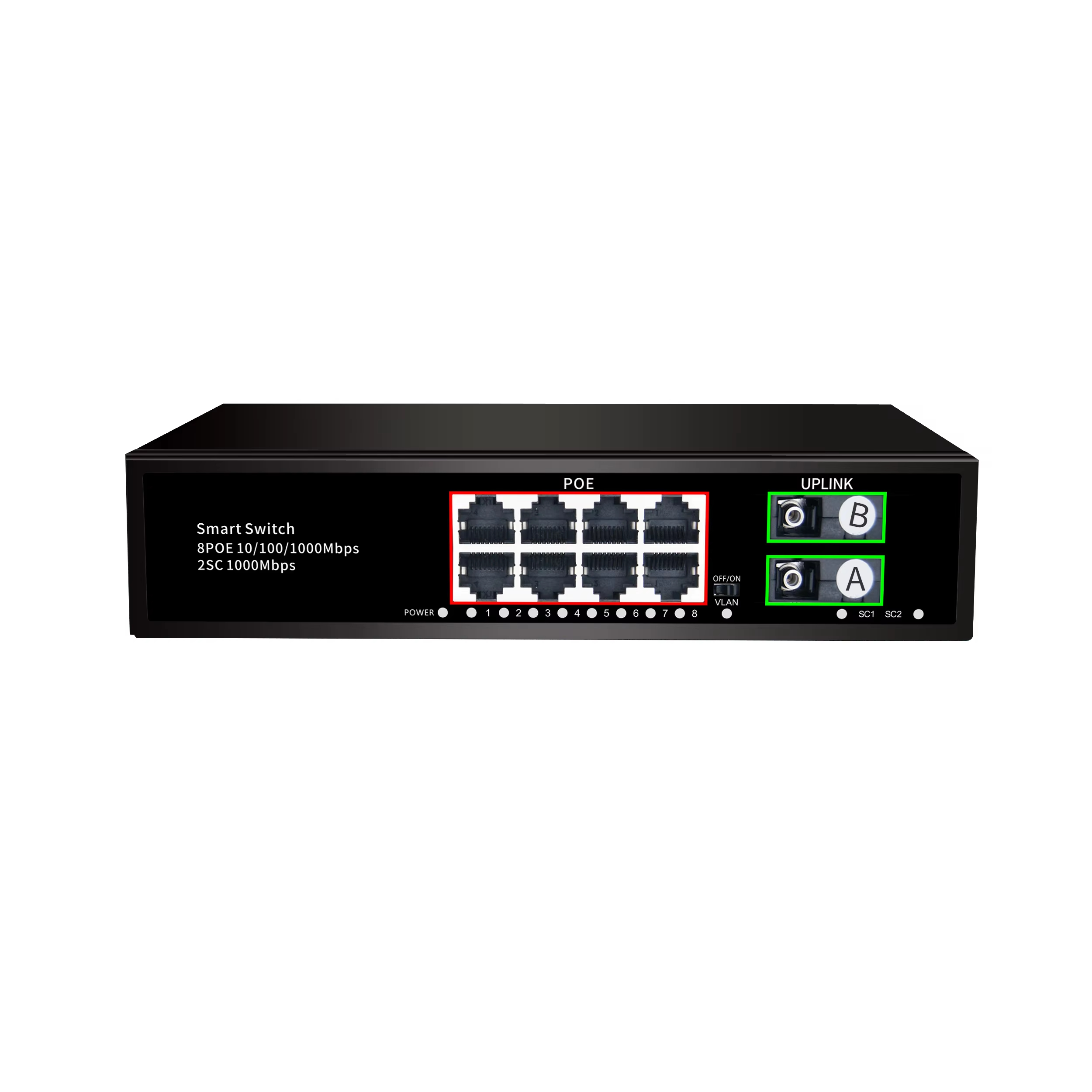 ODM & OEM Gigabit Ethernet 8 P - đánh giá và giá Ethernet Switch 8 Port